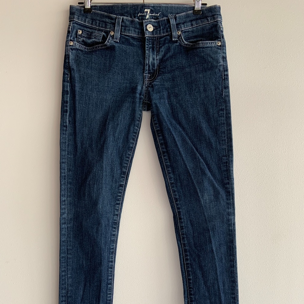 7 FOR ALL MANKIND Mid Rise Skinny Jean 29 EUC
